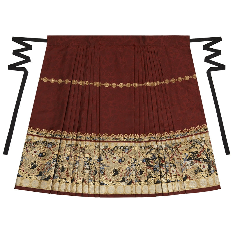 More than thirteen [Mo Bai Ruilong Qisui] red high-end horse dress engagement toast ming HanFuDreams Horse skirt XS