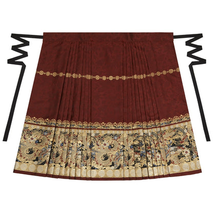 More than thirteen [Mo Bai Ruilong Qisui] red high-end horse dress engagement toast ming HanFuDreams Horse skirt XS