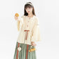 Square neck shirt pleated skirt Hanfu Mid-Autumn Festival limited edition rabbit ming HanFuDreams Two-piece set (free sachet) S