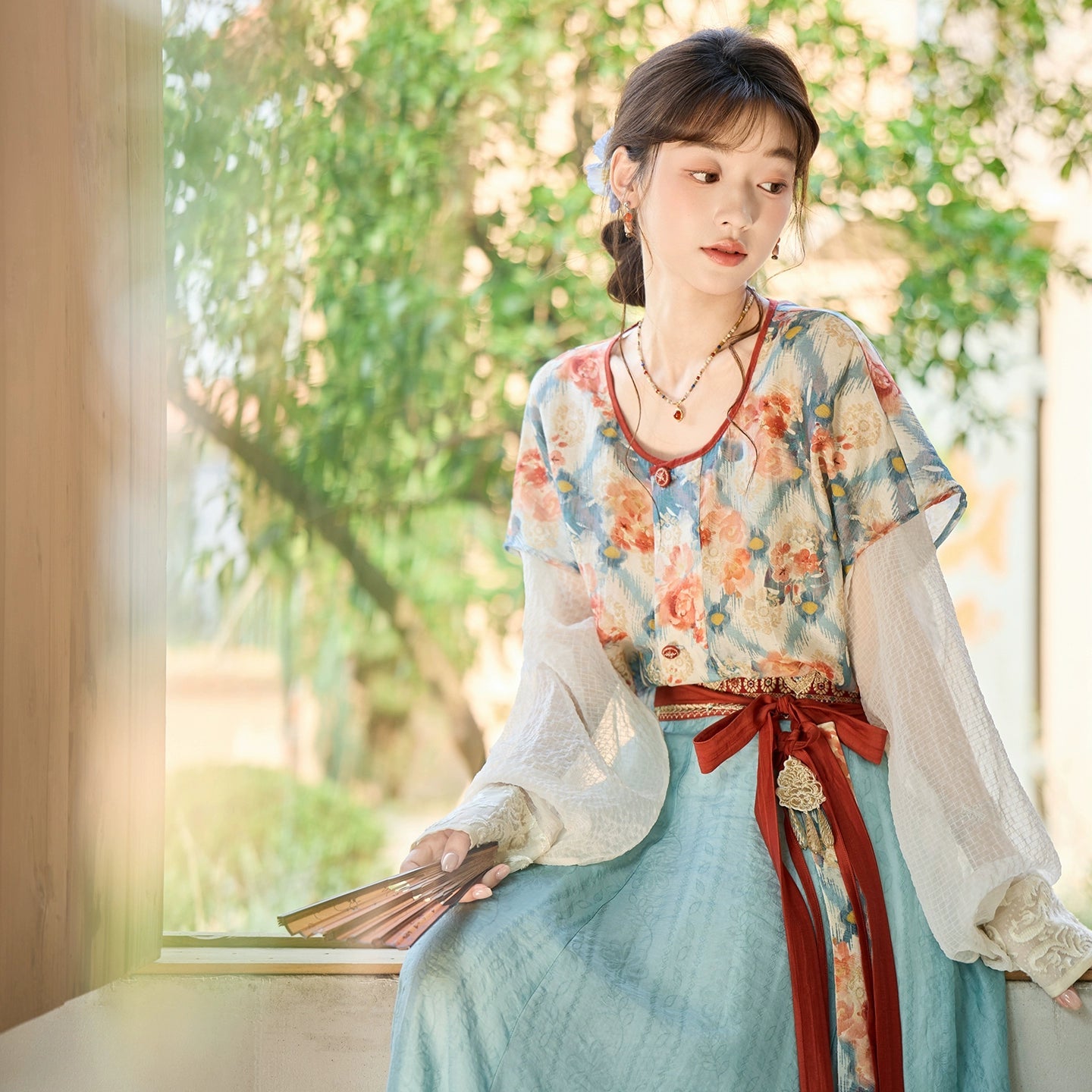 More than thirteen [胭脂湖] Tencel printing  Tang Hanfu Summer HanFuDreams