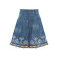 More than thirteen [Tuoyue] knitted top embroidered denim shorts ethnic style set modern HanFuDreams shorts S