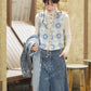 More than thirteen [Boxin Yue] 2025 autumn new jacquard vest denim skirt pants modern HanFuDreams