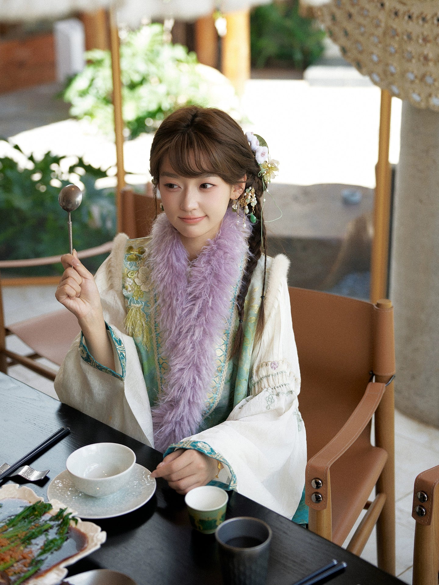 More than thirteen [Empty Mountain Evening Photo] Weaving Gold Bijia Horse Face Skirt Ming ming HanFuDreams