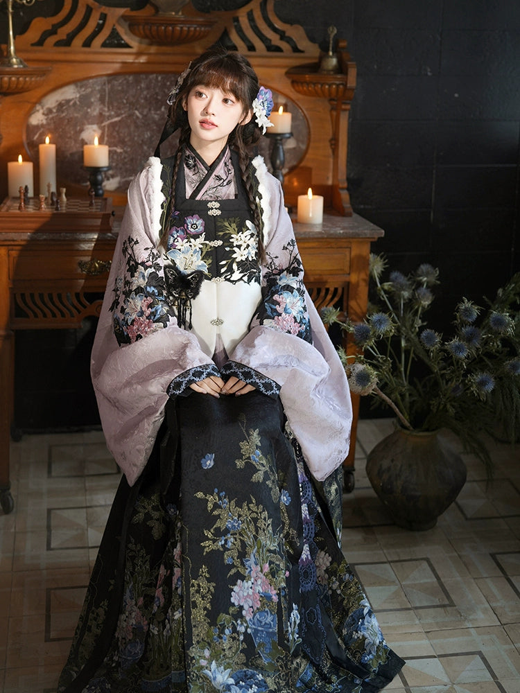 More than thirteen [HuHuaLing] horse dress Ming Hanfu autumn and winter ming HanFuDreams