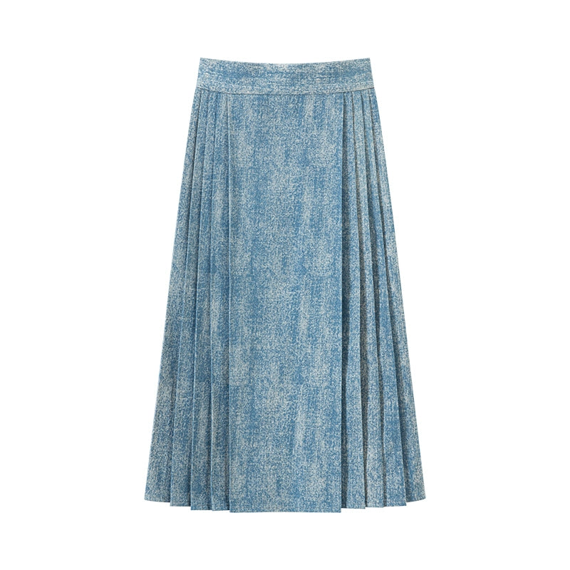 Cat Embroidery Bijia Tencel Shirt Horse Dress Hanfu han HanFuDreams Denim cotton modified eight-point horse skirt S