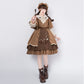 Autumn and winter lolita cat detective JSK Japanese is open retro college style