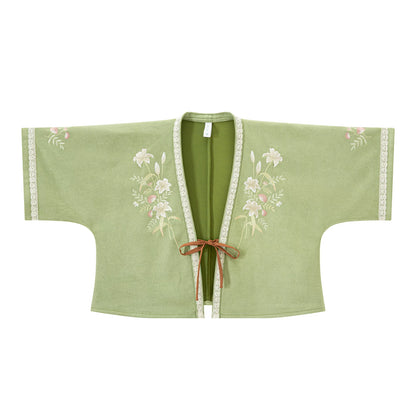 Chi Xia [Chunxiaomeng] Tang Beizi cotton cardigan and six broken skirts tang HanFuDreams Tang Beizi S