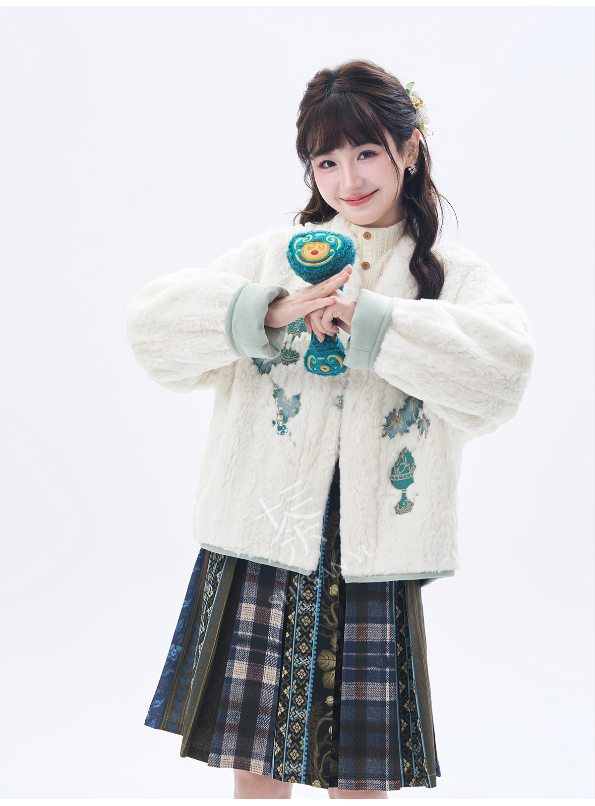 More than thirteen [Songyun] suede and plush jacket on both sides modern HanFuDreams