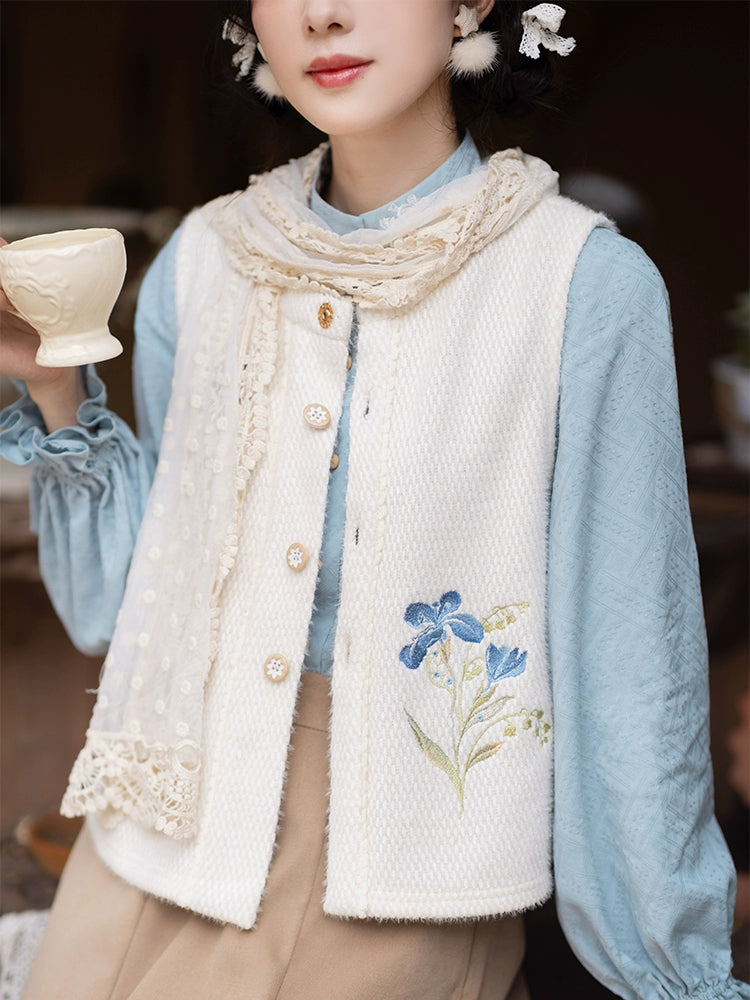 Chi Xia [Blue Kite Forest] A man with a stand-up collar shirt and a broken skirt modern HanFuDreams