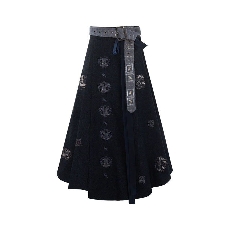More than thirteen [Huaixing Night by Night] imitation leather jacket daily lower skirt