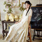 More than Thirteen [Painted Evening] New Chinese Horse Skirt Suit Women modern HanFuDreams Two-piece set (white) XS