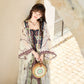 More than thirteen [Eternal Vine] summer ethnic style suspender skirt song HanFuDreams