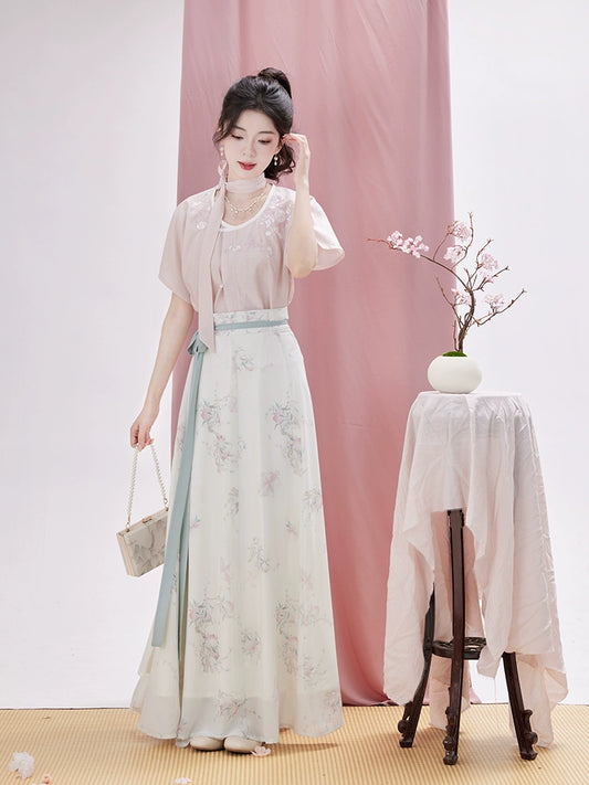 Cotton Tang Zizi one-piece skirt Hanfu