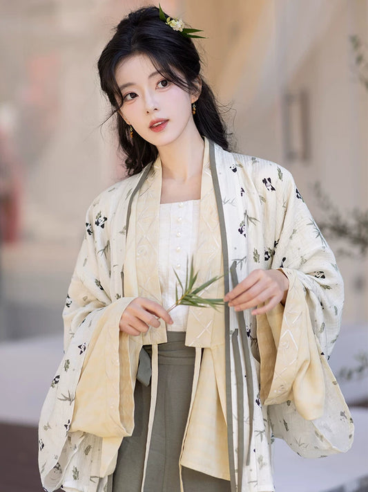 Chi Xia [Bamboo Everything Goes Well] Jin pleated clothes and eight broken skirts HanFuDreams