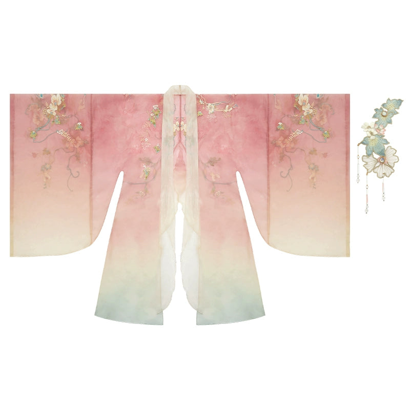 More than thirteen [butterfly wish sound] big sleeve shirt suspender skirt ming HanFuDreams Large Sleeve Shirt (with Accessories) S