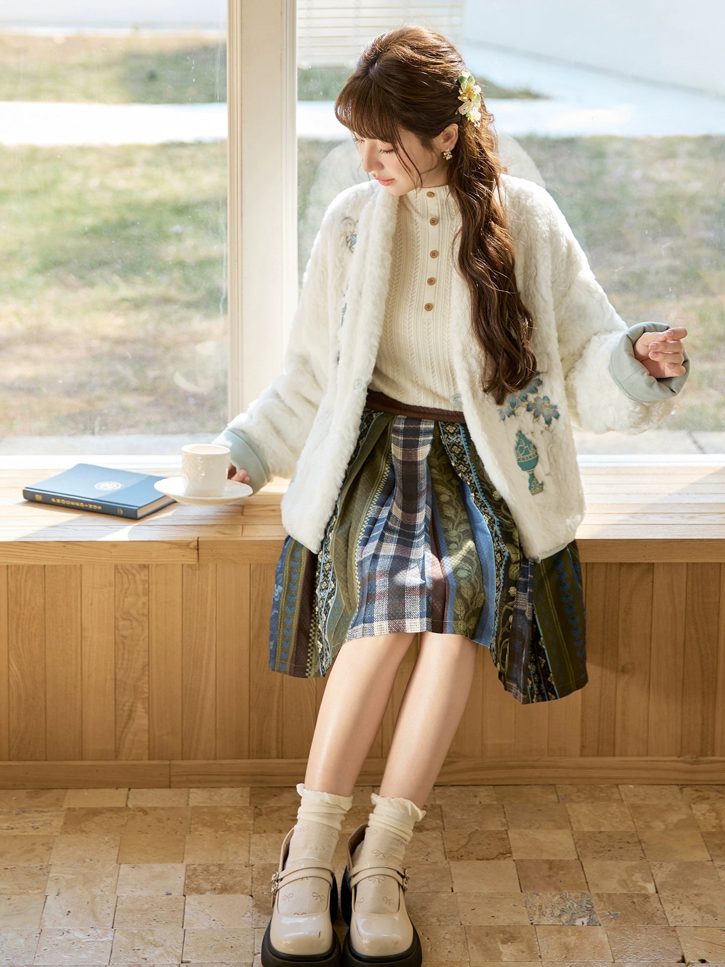 More than thirteen [Songyun] suede and plush jacket on both sides modern HanFuDreams