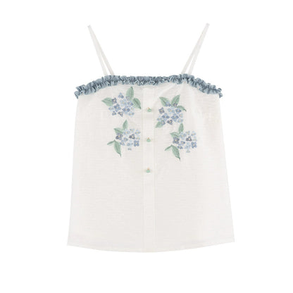 Song Dynasty short shirt Tencel suspender hundred skirts Hanfu song HanFuDreams Tencel sling S