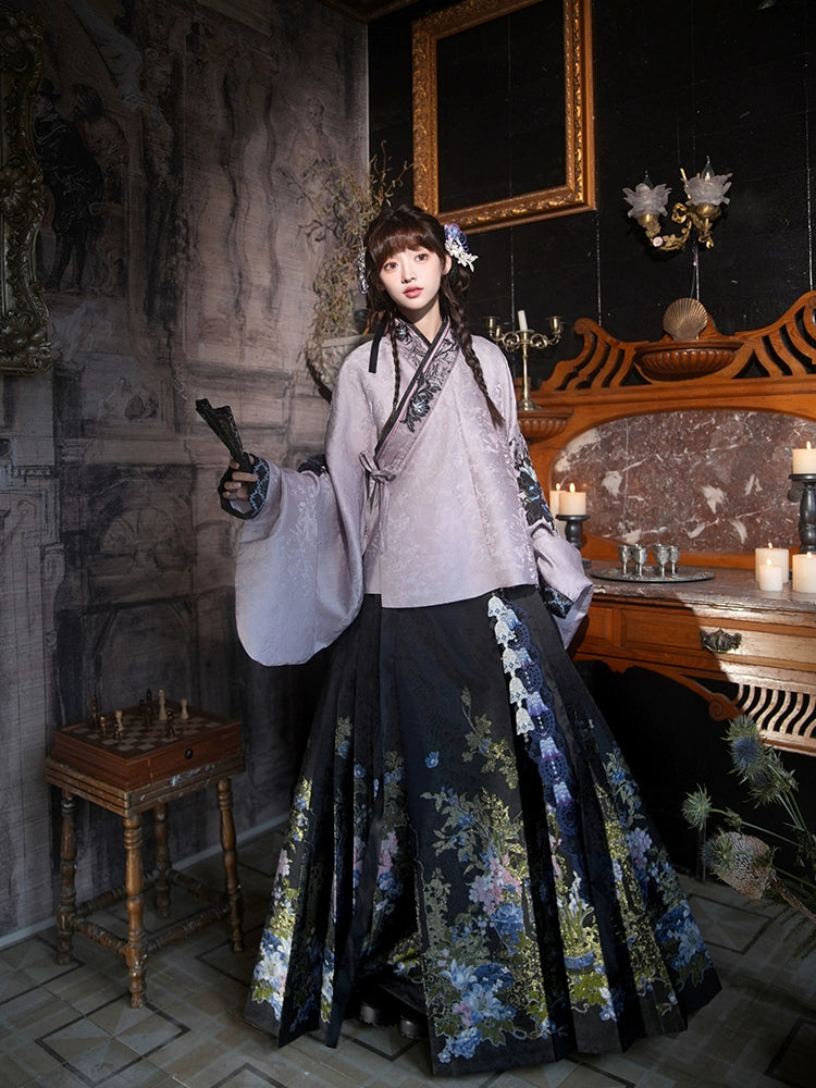 More than thirteen [HuHuaLing] horse dress Ming Hanfu autumn and winter ming HanFuDreams