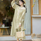 Han element cotton long than armor stand-up collar long shirt Hanfu