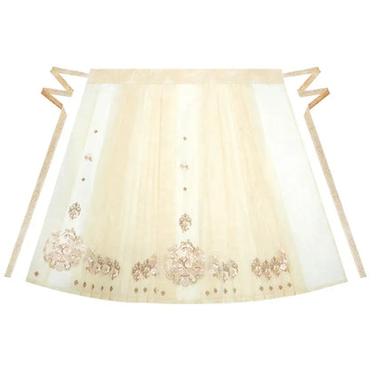 [peach mist towards the smoke] lace suspender embroidered horse dress autumn ming HanFuDreams Horse skirt S