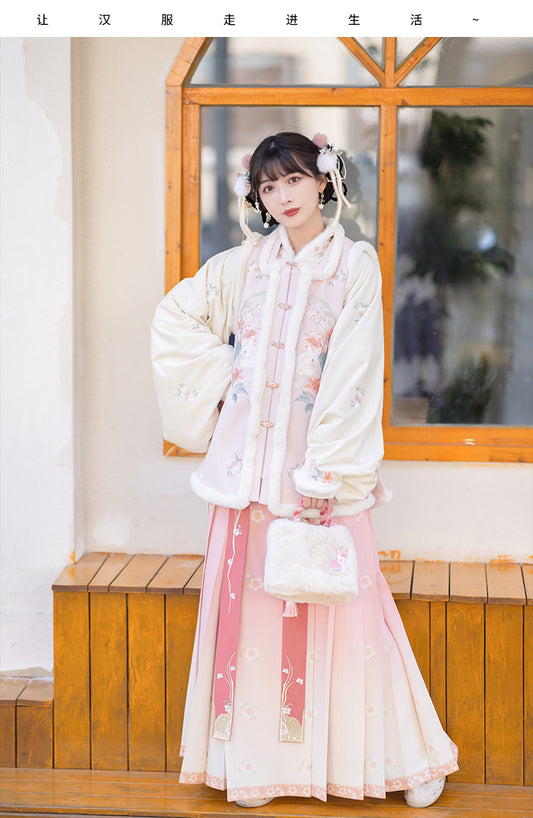 Ming-made short jacket horse dress Hanfu