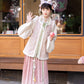 Ming-made velvet short than nail pleated skirt Hanfu