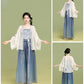 [Yulan Vase]Embroidered Chinese 2 Piece Summer Set Shisanyu
